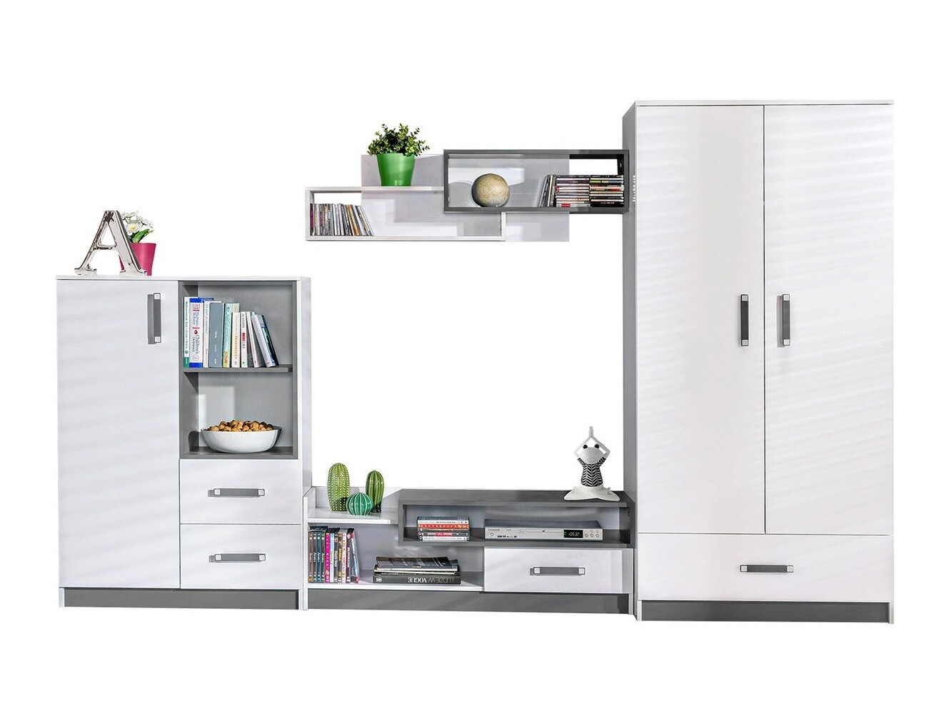 Набор для гостиной Lorlare 101 (Белый + Серый)