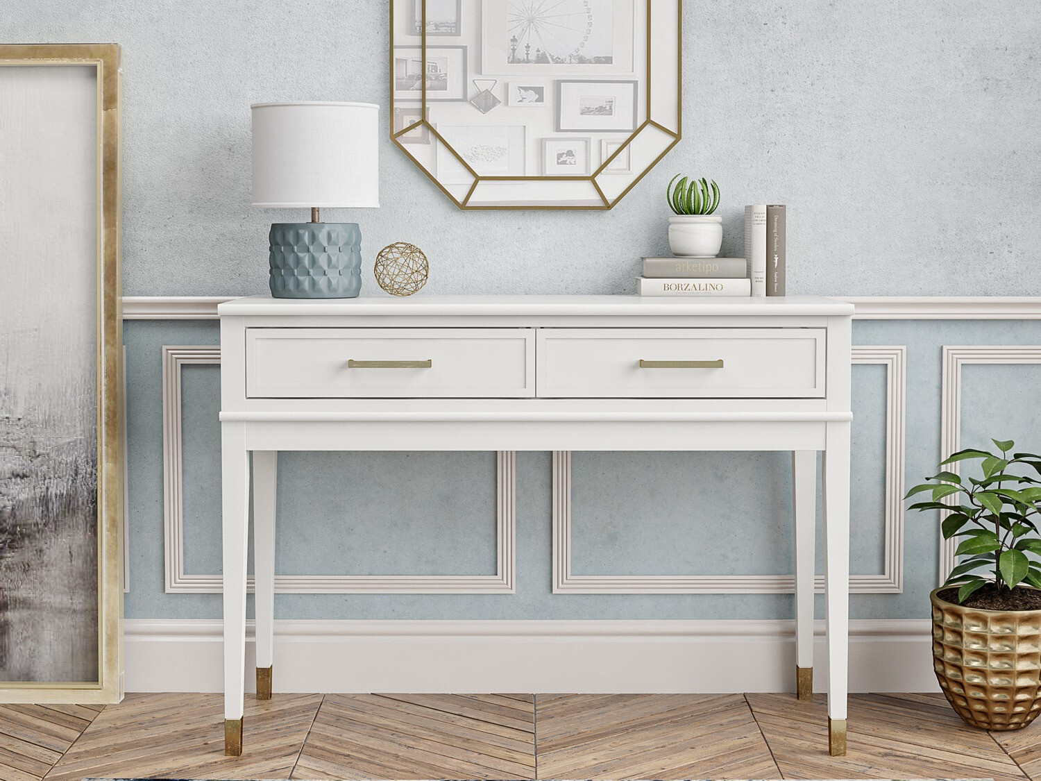 Консоль CosmoLiving by Cosmopolitan Belromu 106 (Белый)