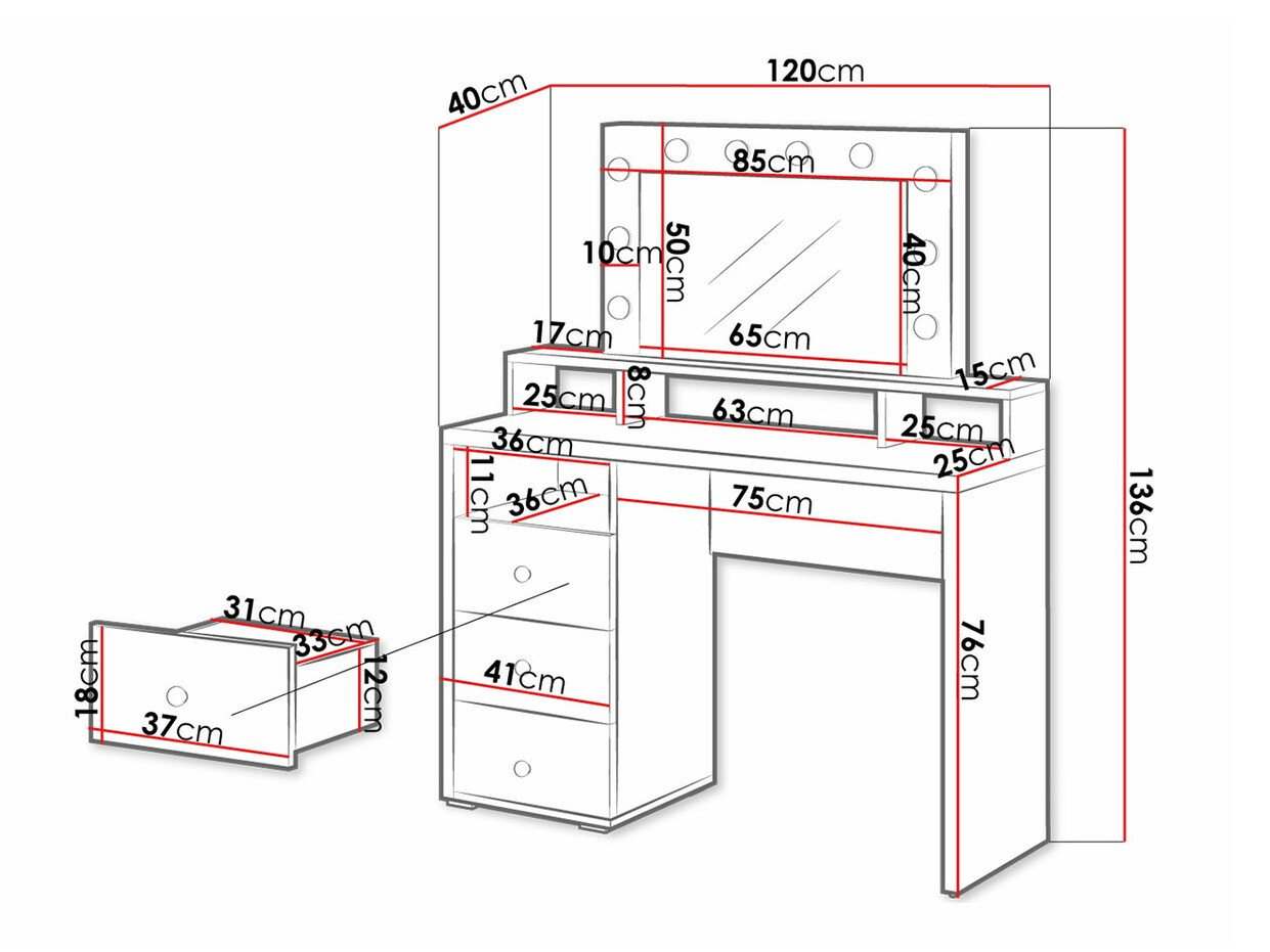 Макияжный столик Austin 225