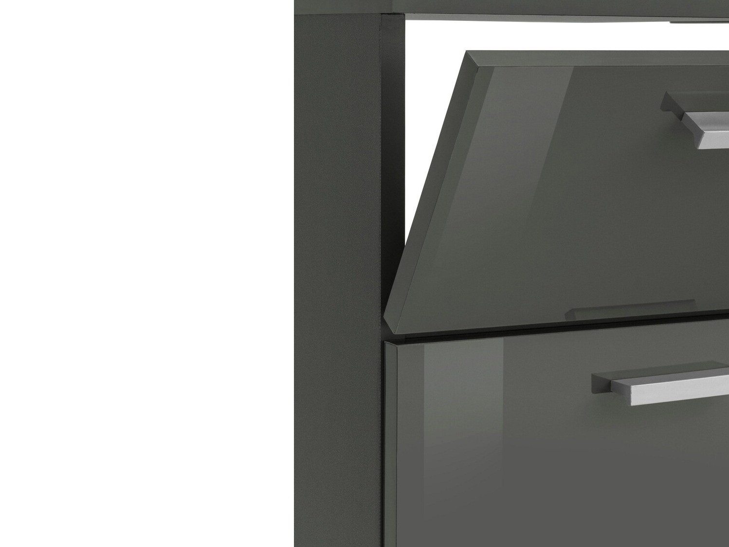 Stāvošs vannas istabas skapītis izlietnei Denton 365 (Glancēts pelēks)