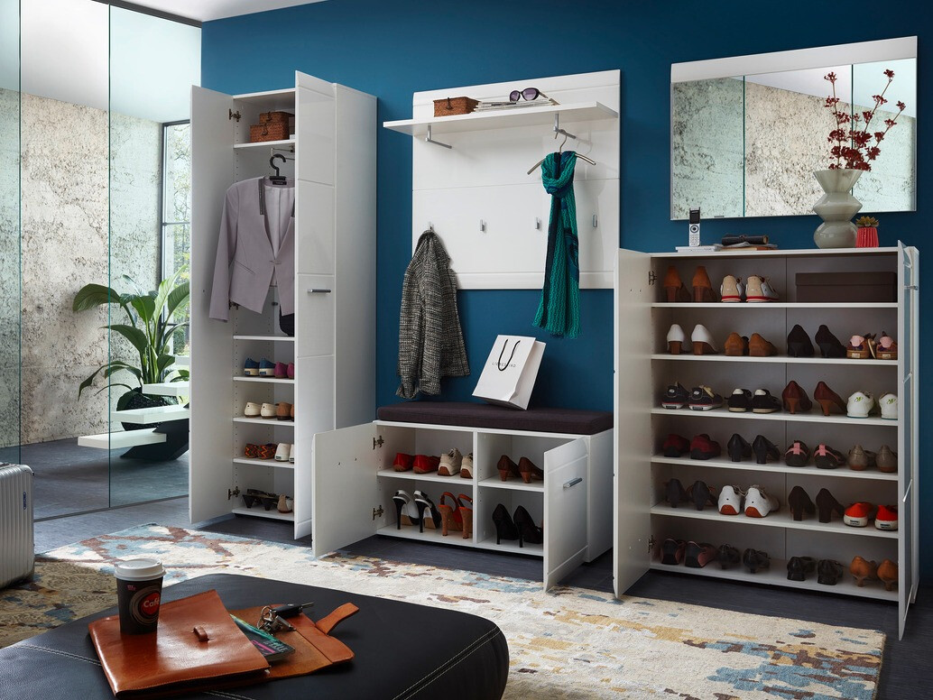 Apavu plaukts Livromu 102 (Glancēts balts)