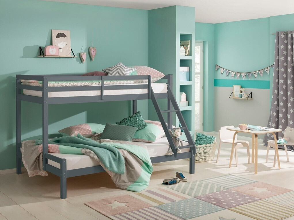 Divstāvu gulta Ruvfiva 103 (Pelēks)