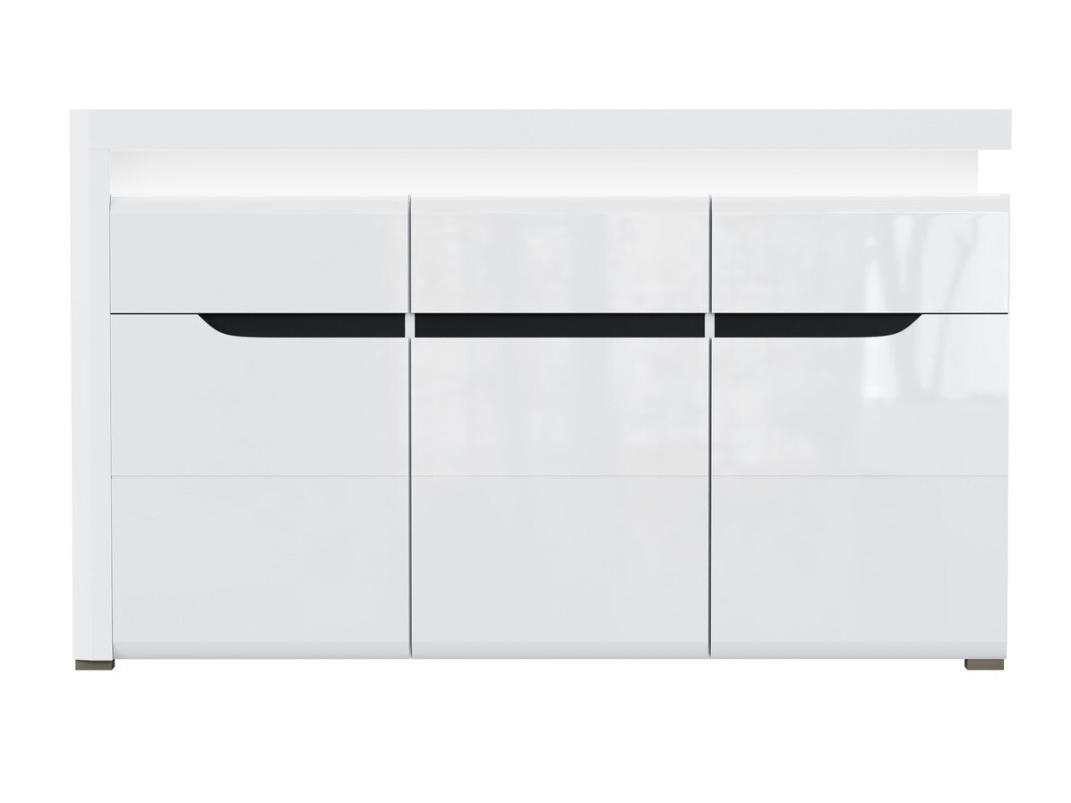 Kомод Revelmi 103 (Глянцевый белый + Белый)