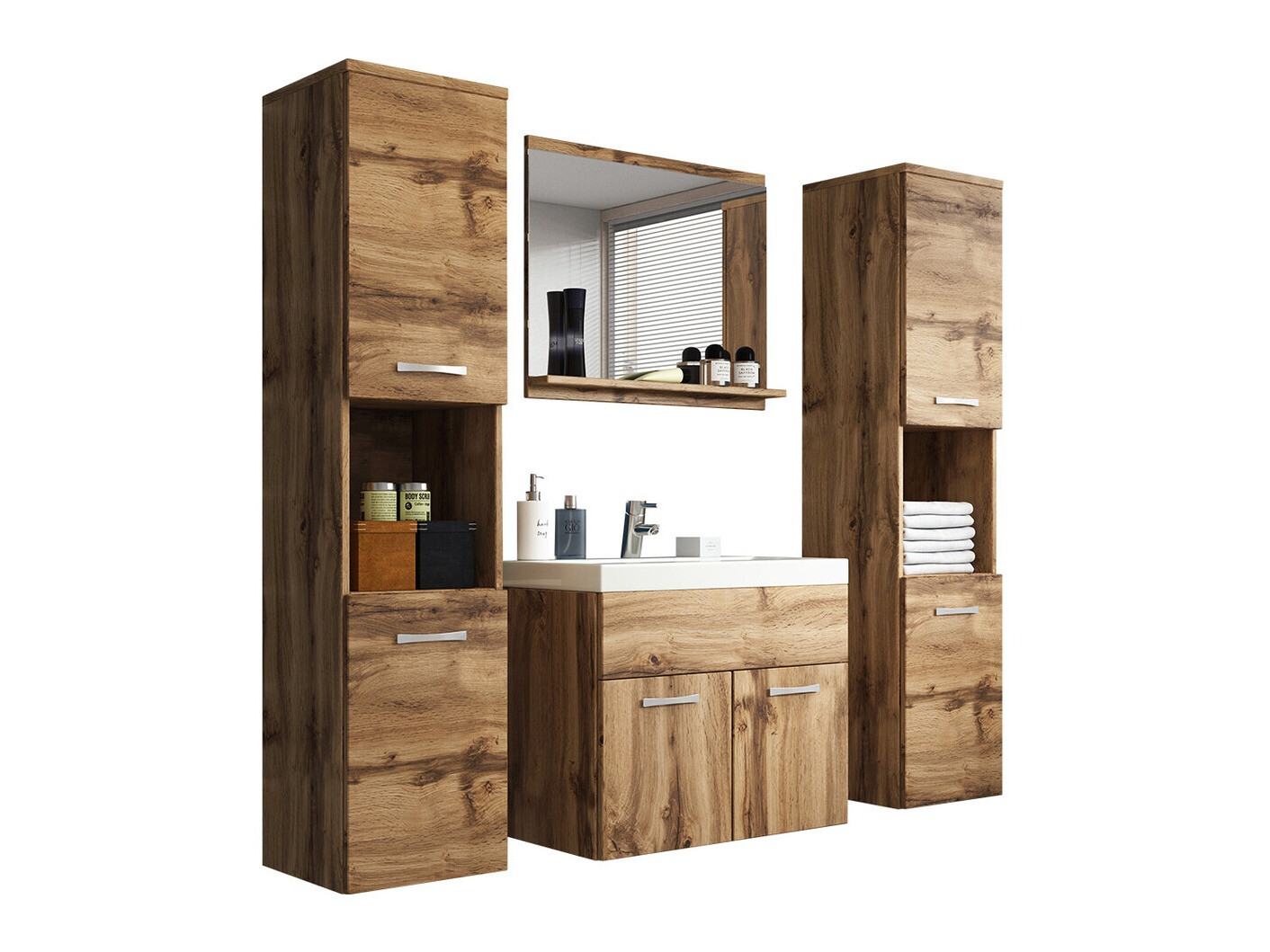 Набор для ванной комнаты Sarasota 123 (Дуб вотан)
