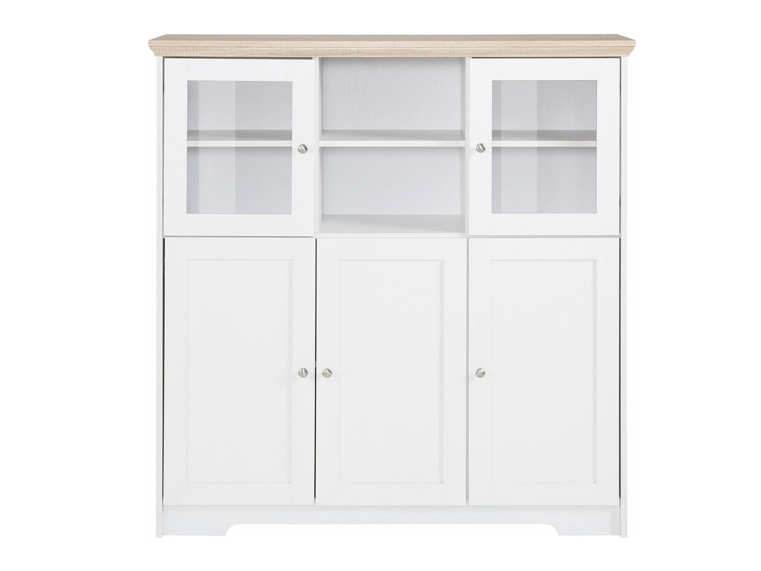 Skapis Odemela 104 (Balts + Gaišs ozols)