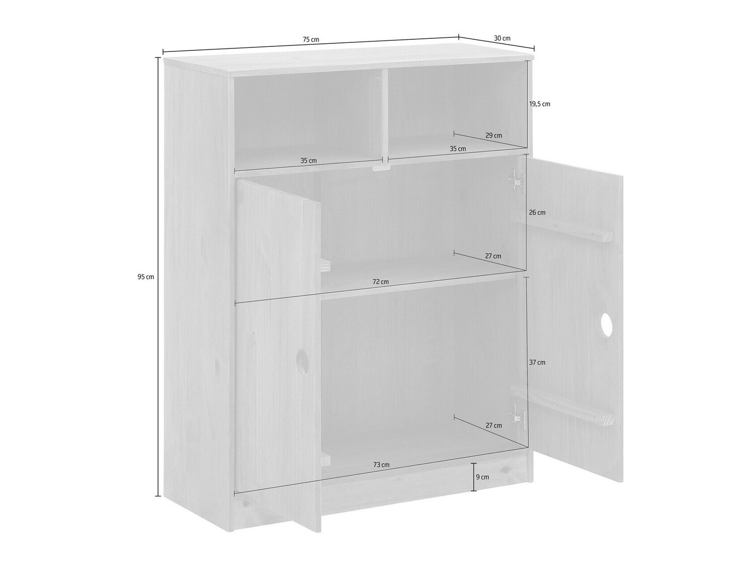 Skapis Ruvfiva 116 (Priede)