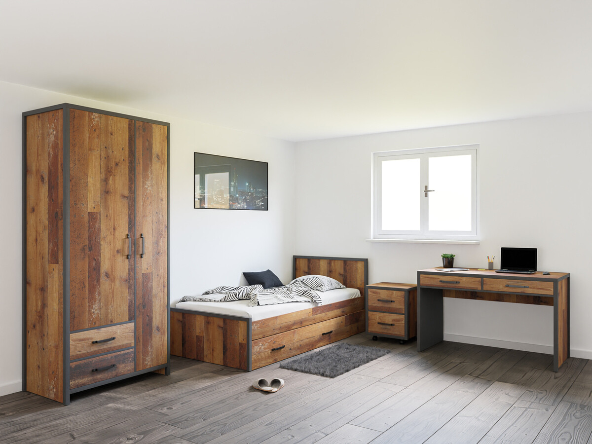 Mēbeļu komplekts Belsera 111 (Brūns + Matera pelēks)