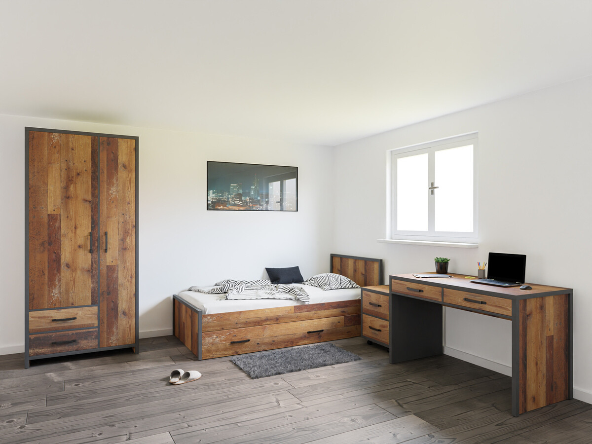 Mēbeļu komplekts Belsera 111 (Brūns + Matera pelēks)