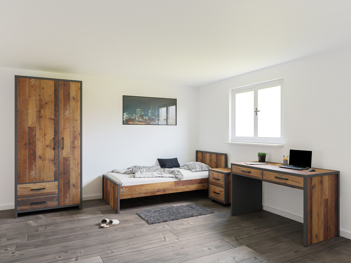 Mēbeļu komplekts Belsera 111 (Brūns + Matera pelēks)