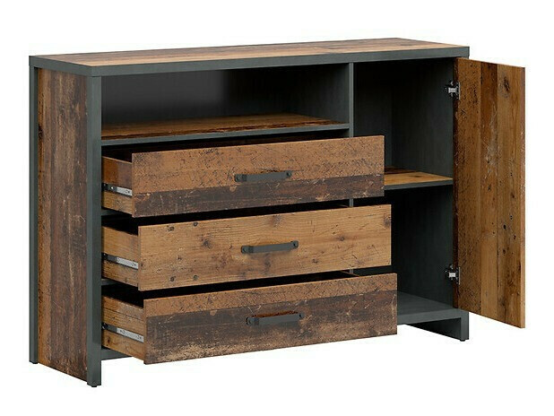 Mājas biroja komplekts Belsera 115 (Brūns + Matera pelēks)