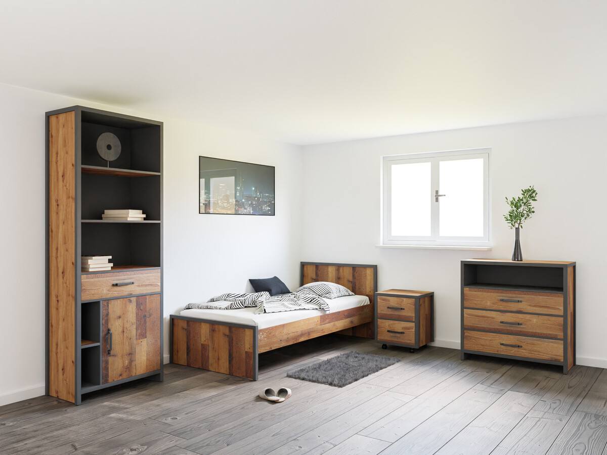 Mēbeļu komplekts Belsera 112 (Brūns + Matera pelēks)