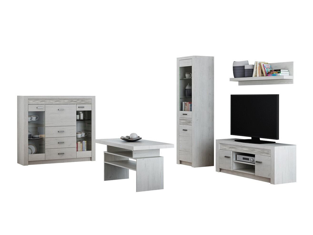 Набор для гостиной Serfeno 122 (Крафт белый)