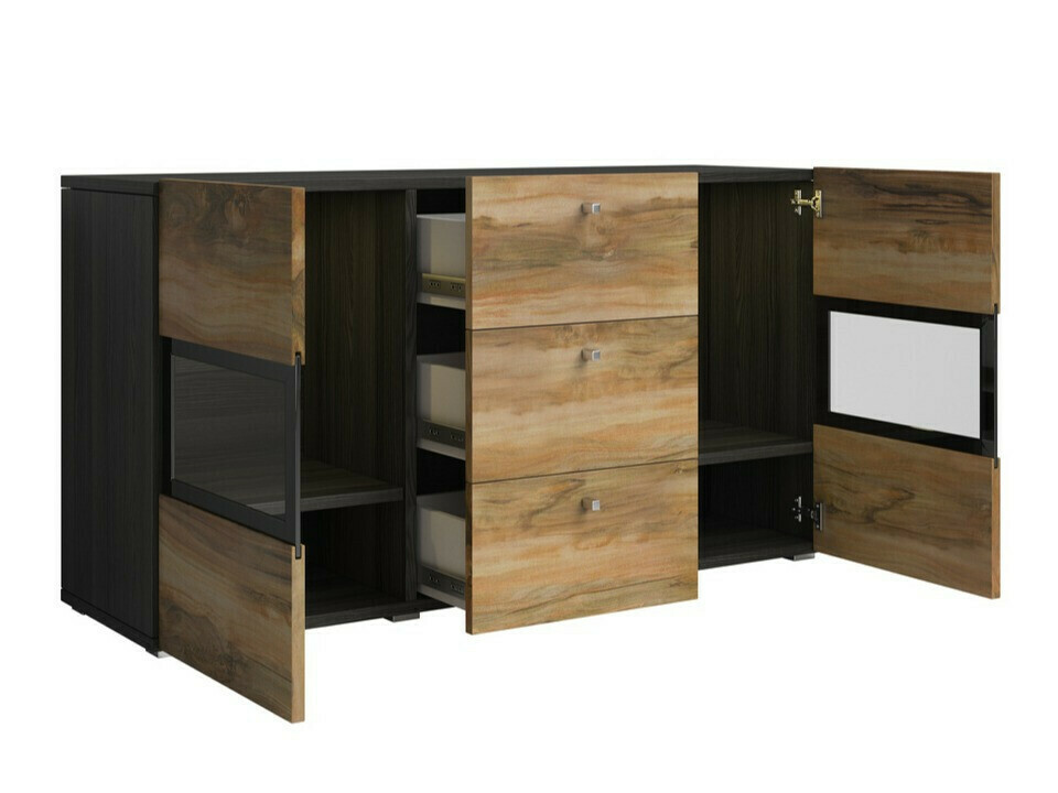 Набор для гостиной Serodeu 104 (Грецкий орех + Темно-коричневый)