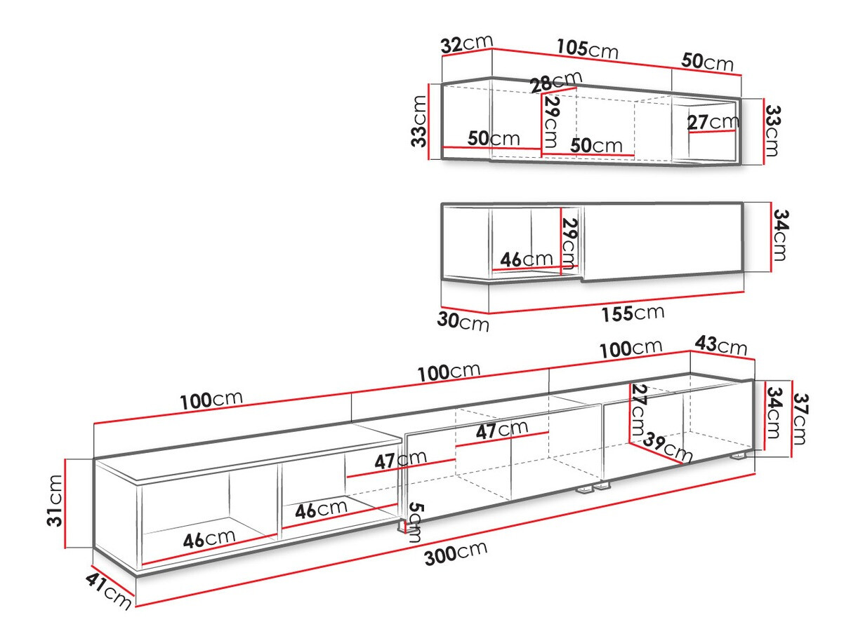 Viesistabas komplekts Tivdalu 145 (Balts + Glancēts balts + Zeltains ozols)