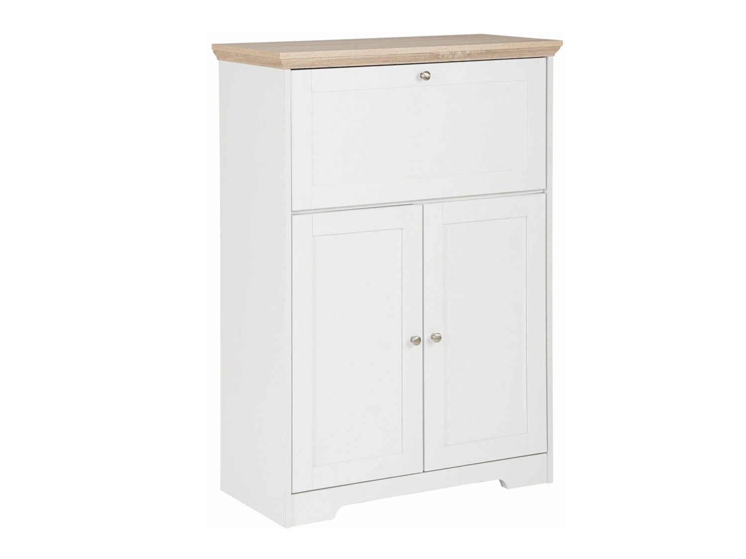 Шкафчик Odemela 107 (Белый + Светлый дуб)