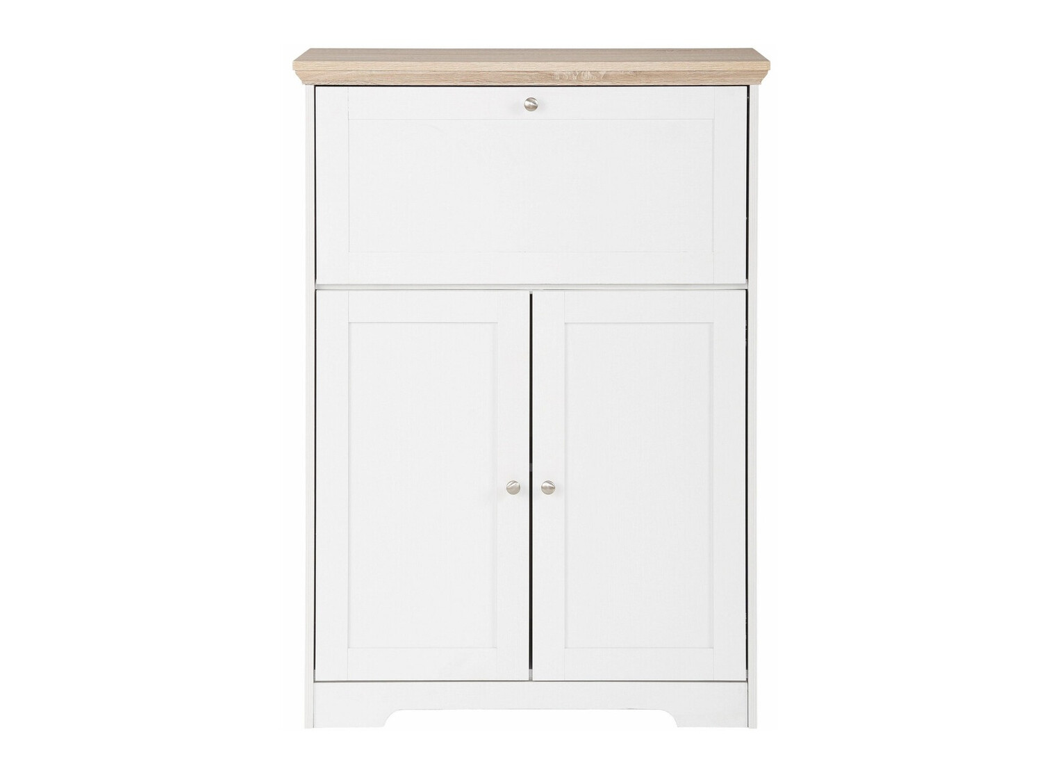 Skapis Odemela 107 (Balts + Gaišs ozols)