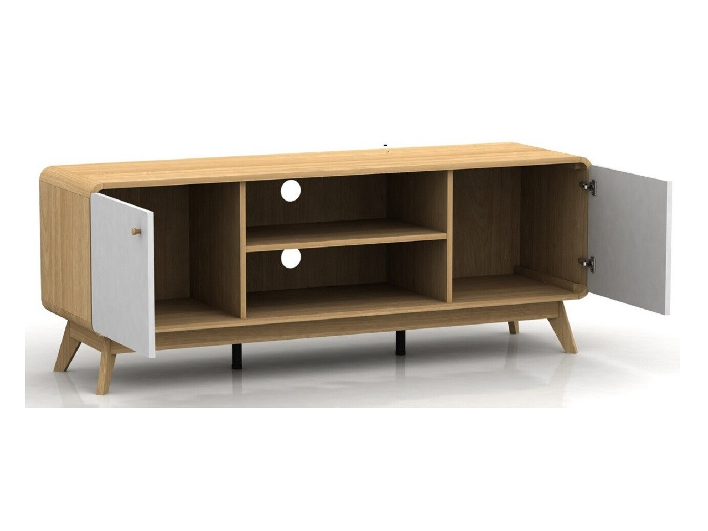 TV galds Elbtena 107 (Ozols + Balts)