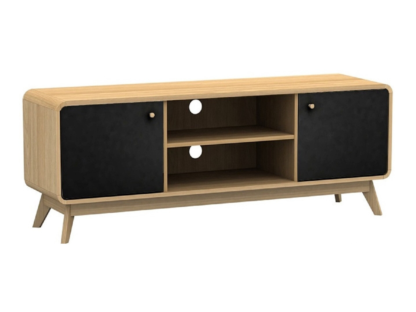 TV galds Elbtena 107 (Ozols + Melns)