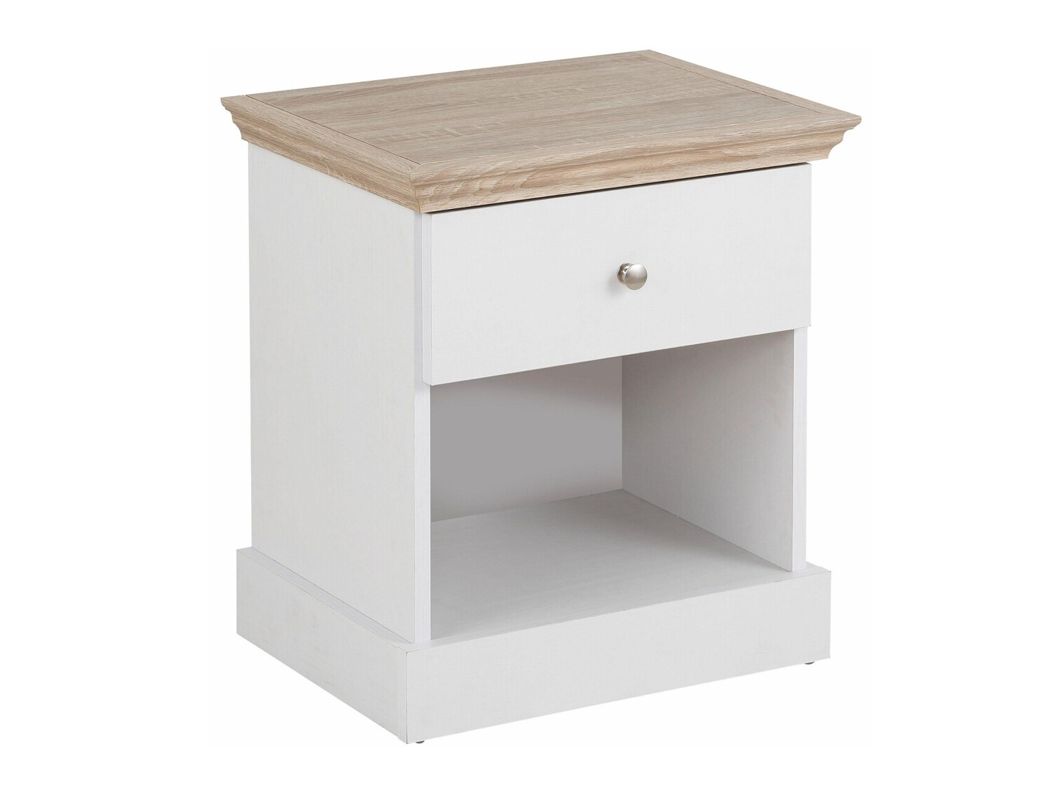 Naktsgaldiņš Lirveri 111 (Balts + Gaišs ozols)