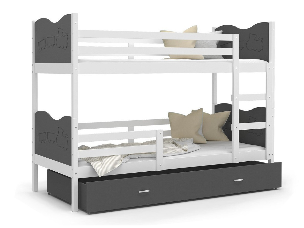 Divstāvu gulta Aurora 110 (Balts)