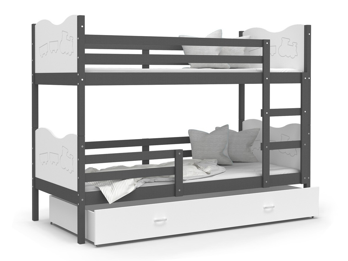 Divstāvu gulta Aurora 111 (Pelēks)