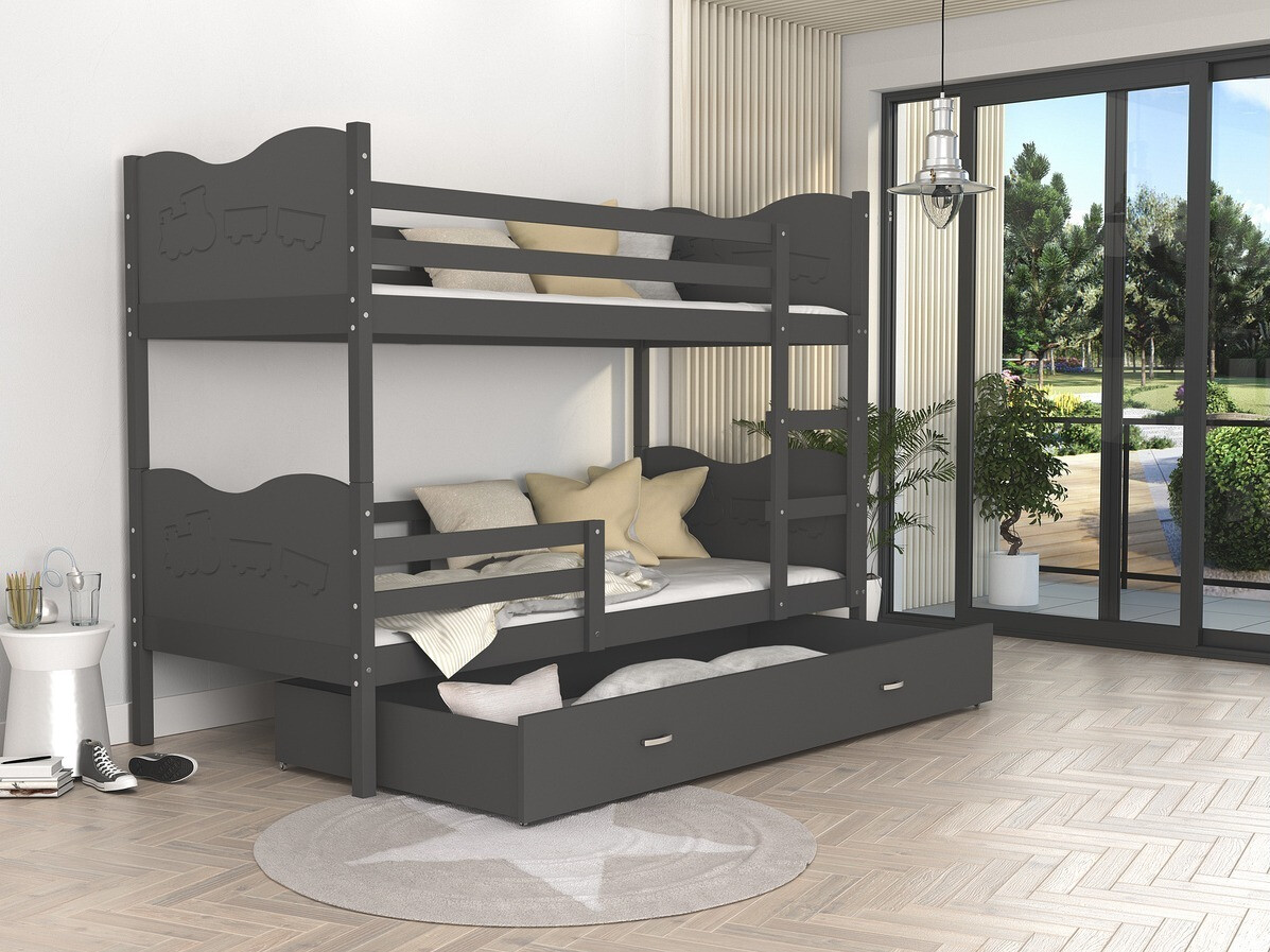 Двухъярусная кровать Aurora 110 (Серый)