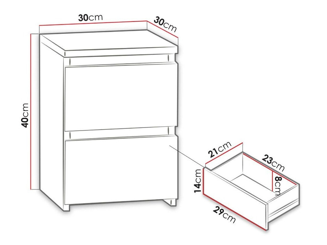 Прикроватная тумбочка Mandeville 107