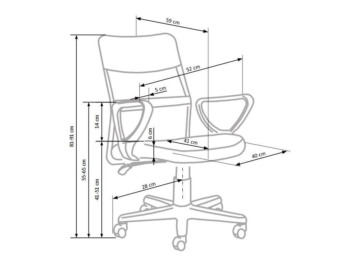 Bērnu krēsls Houston 397 (Pelēks)