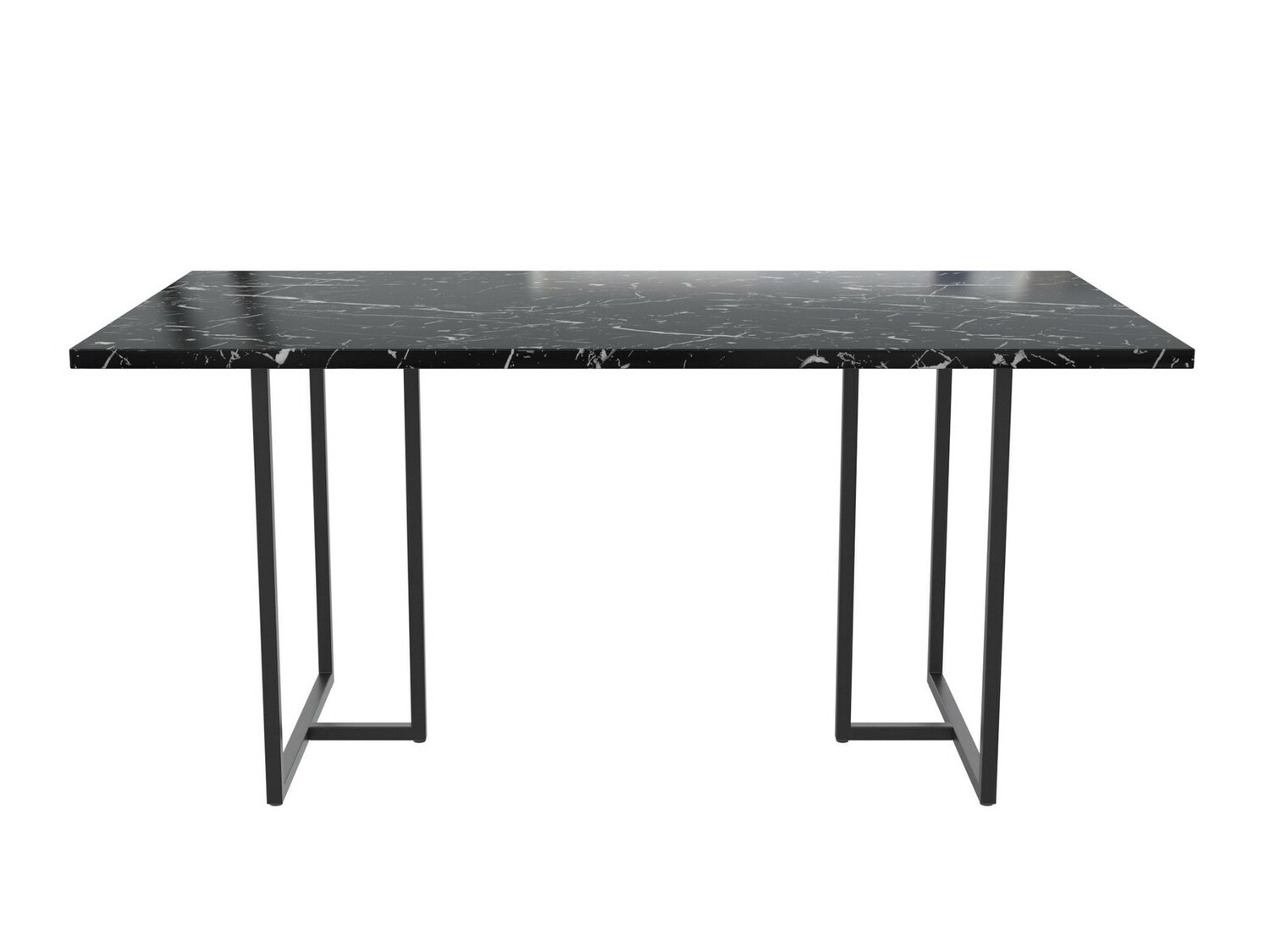 Cтол CosmoLiving by Cosmopolitan 122 (Чёрный + Черный мрамор)