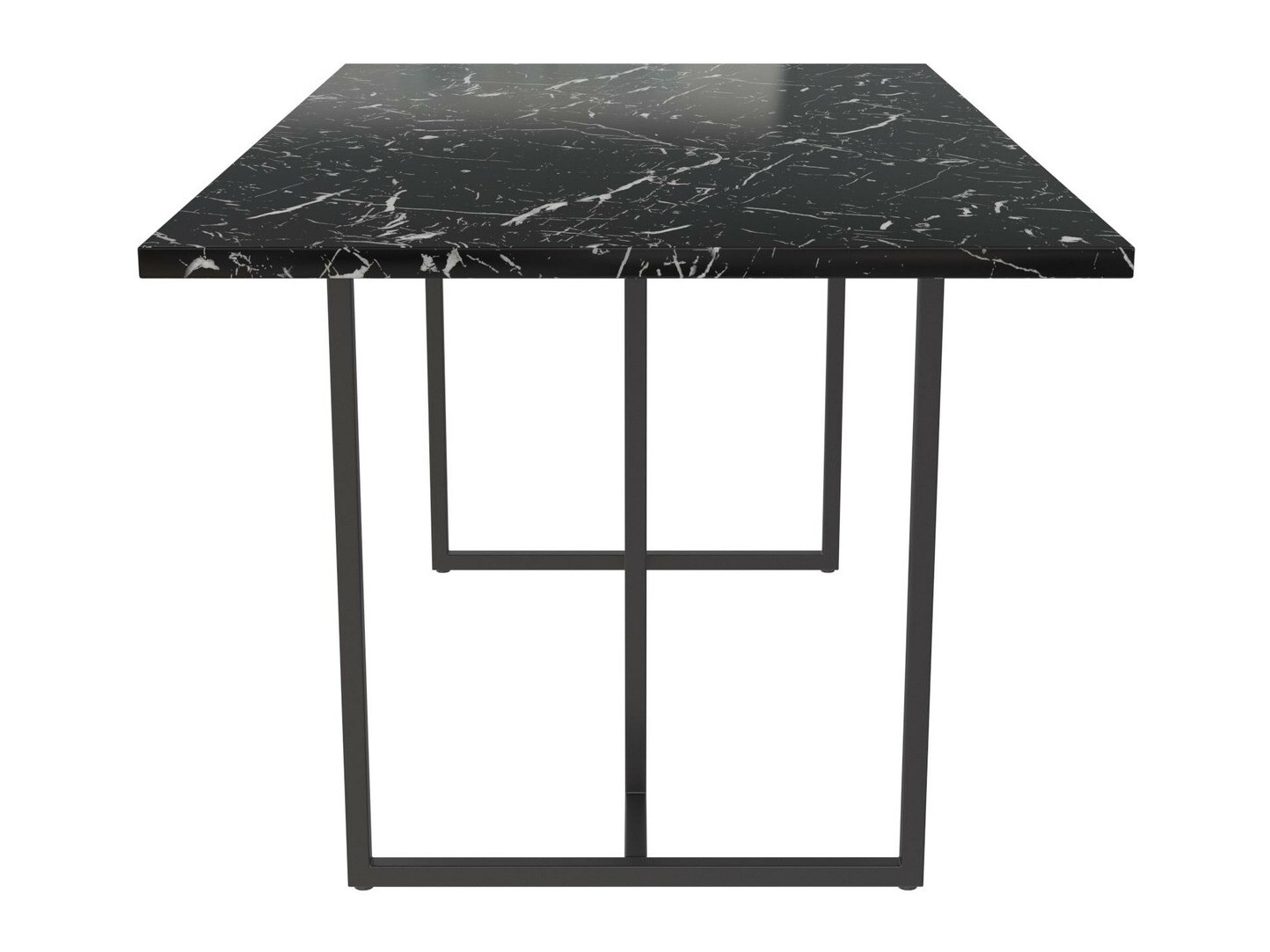 Cтол CosmoLiving by Cosmopolitan 122 (Чёрный + Черный мрамор)