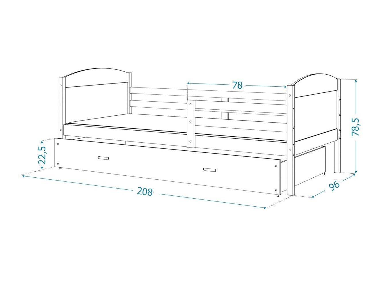 Кровать Aurora 129 (Белый)