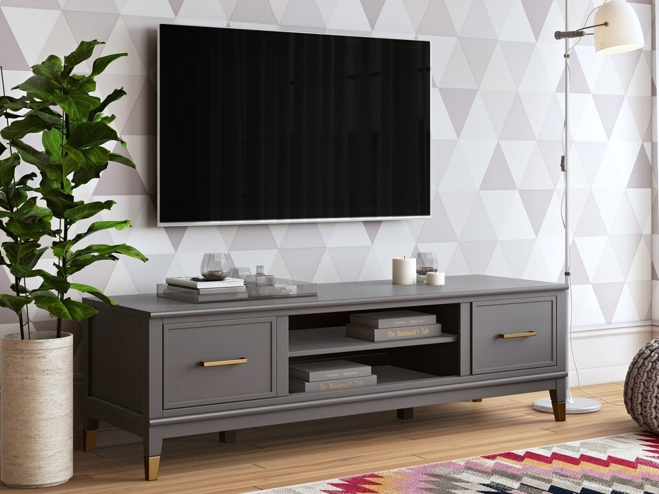 TV galds CosmoLiving by Cosmopolitan Belromu 103 (Grafīts)