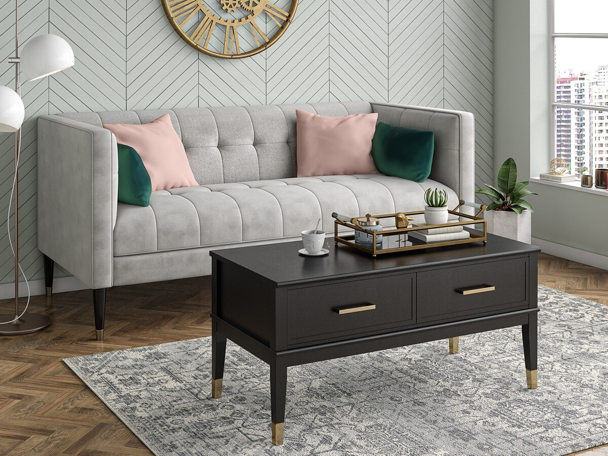 Žurnālu galdiņš transformeris CosmoLiving by Cosmopolitan Belromu 105 (Melns)