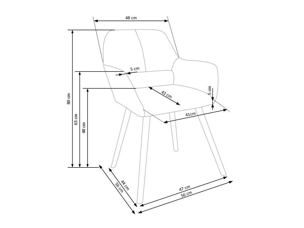 Krēsls Houston 581 (Pelēks)