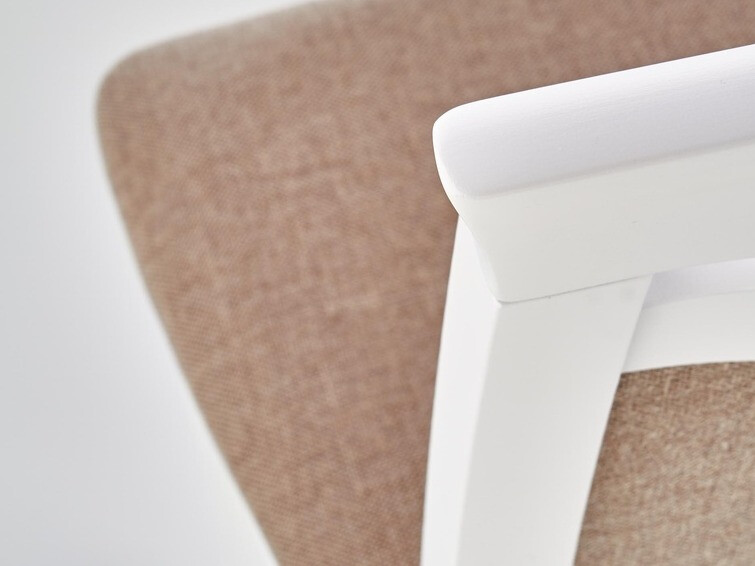 Стул Houston 578 (Белый + Светло-коричневый)