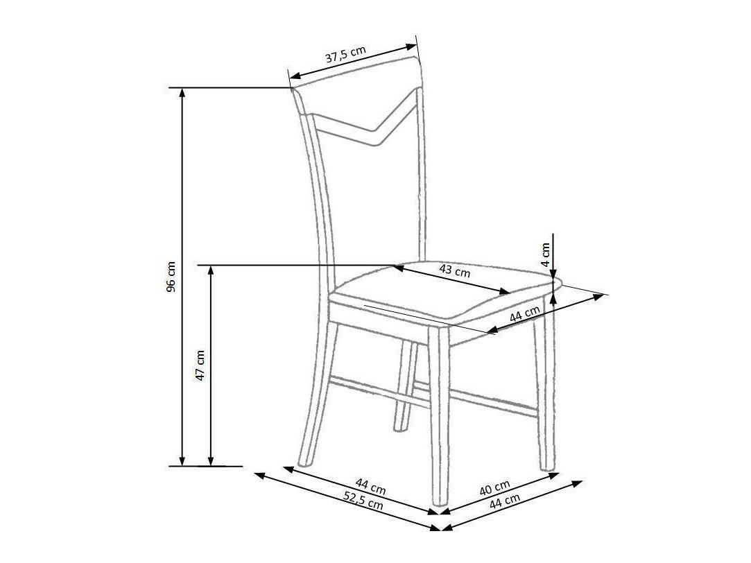Стул Houston 578 (Белый + Светло-коричневый)