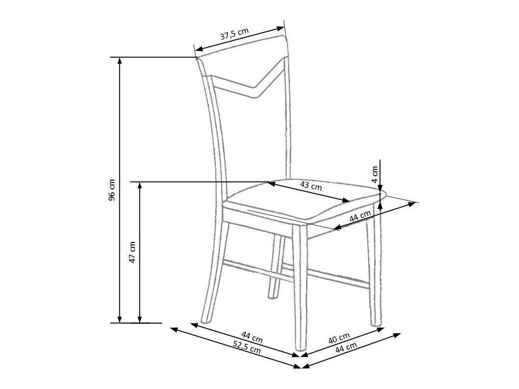 Стул Houston 578 (Сонома Дуб + Серый)