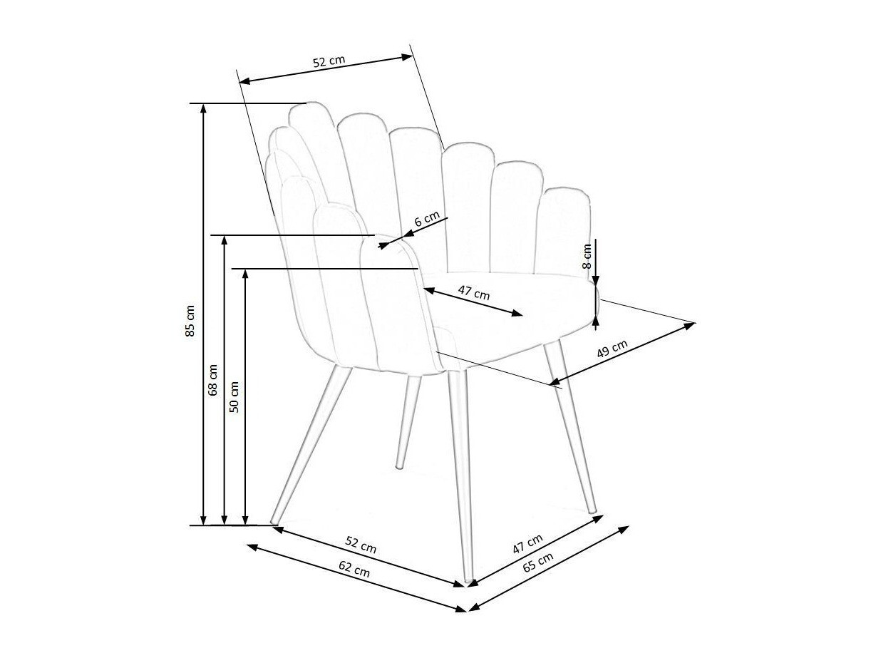 Krēsls Houston 976 (Tumši rozā + Melns)