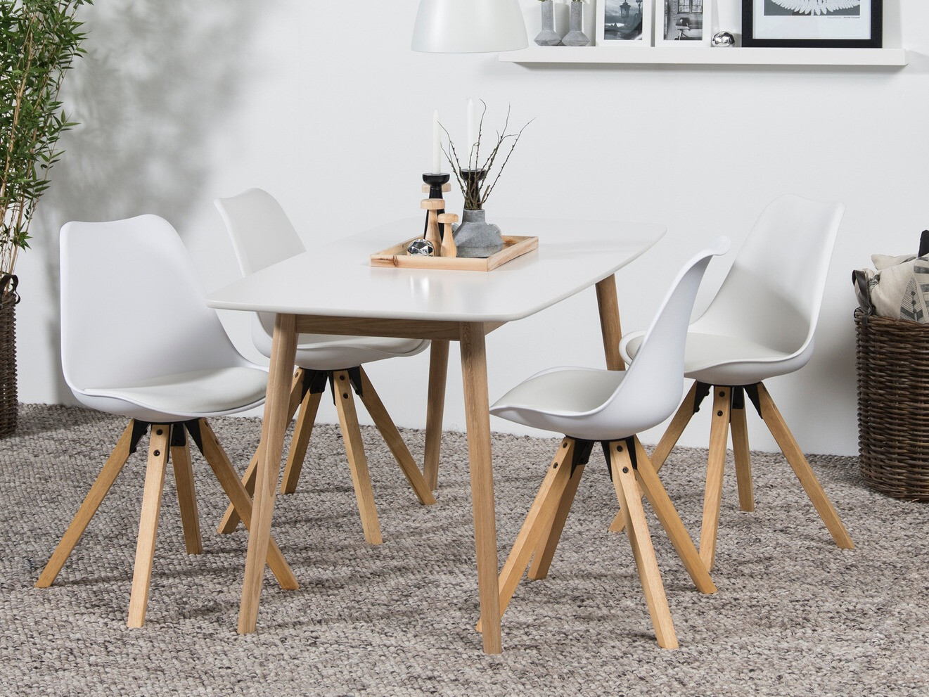 Krēsls Norsica 133 (Balts + Gaišs koks)