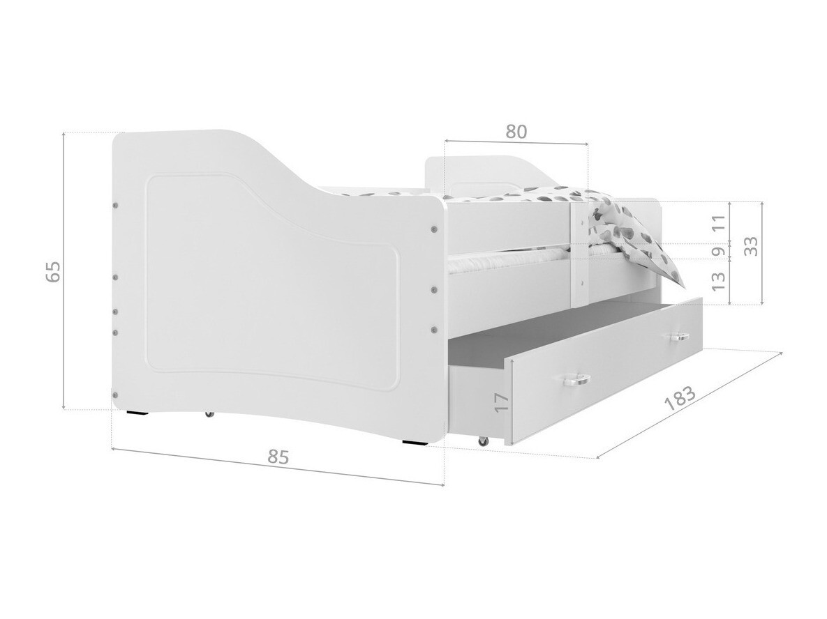 Кровать Aurora 137 (Розовый)