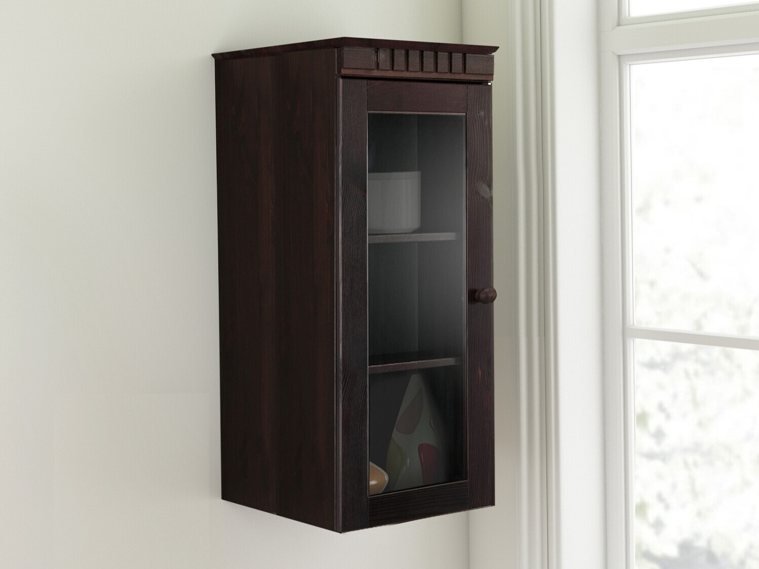 Настенная полка Elbelba 104 (Темно-коричневый)