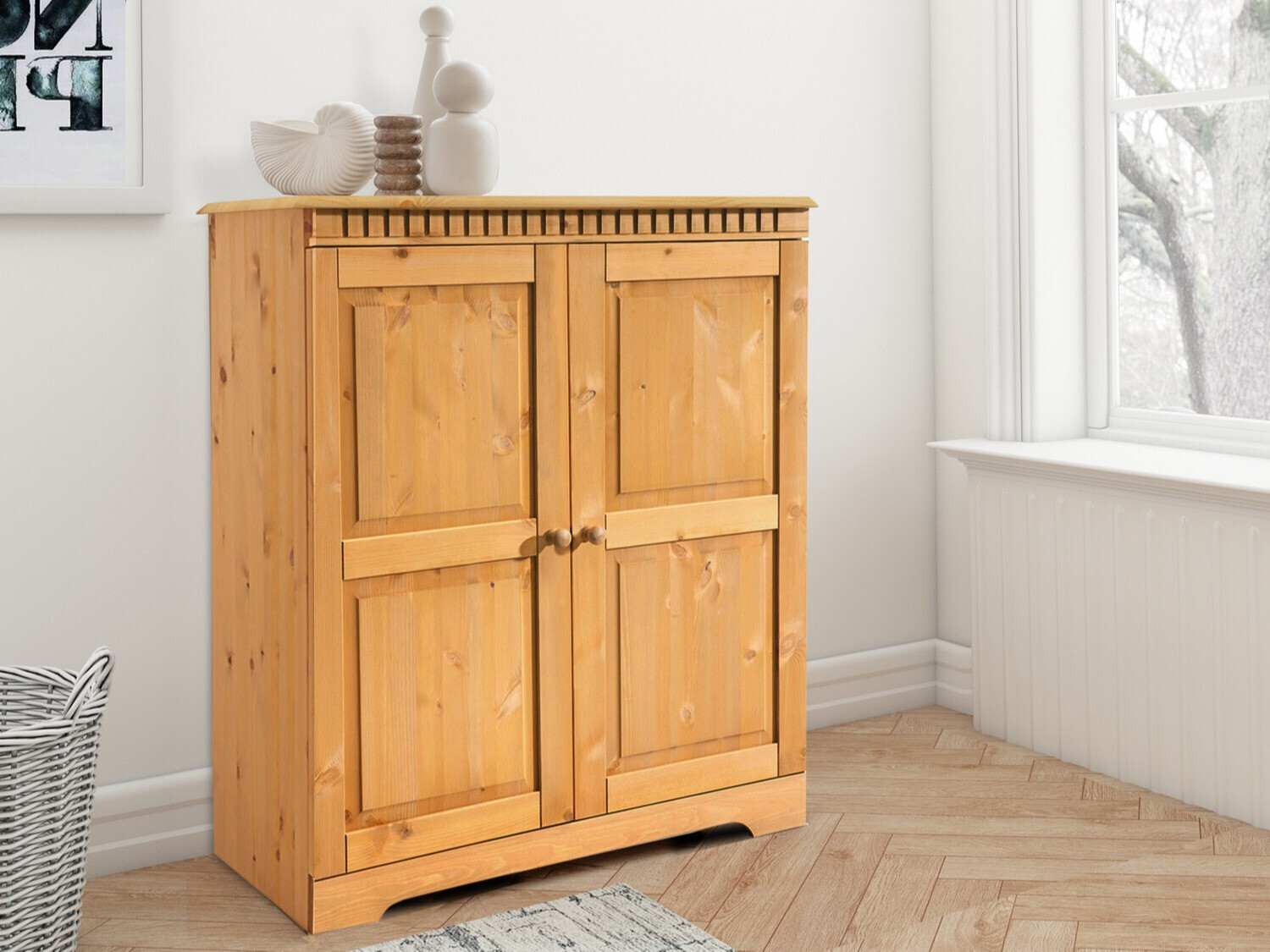 Skapis Elbelba 107 (Gaiši brūns)