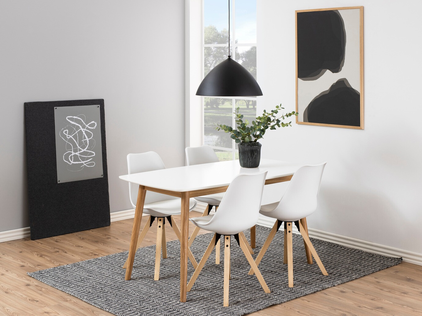 Стул Norsica 133 (Белый + Светлое дерево)