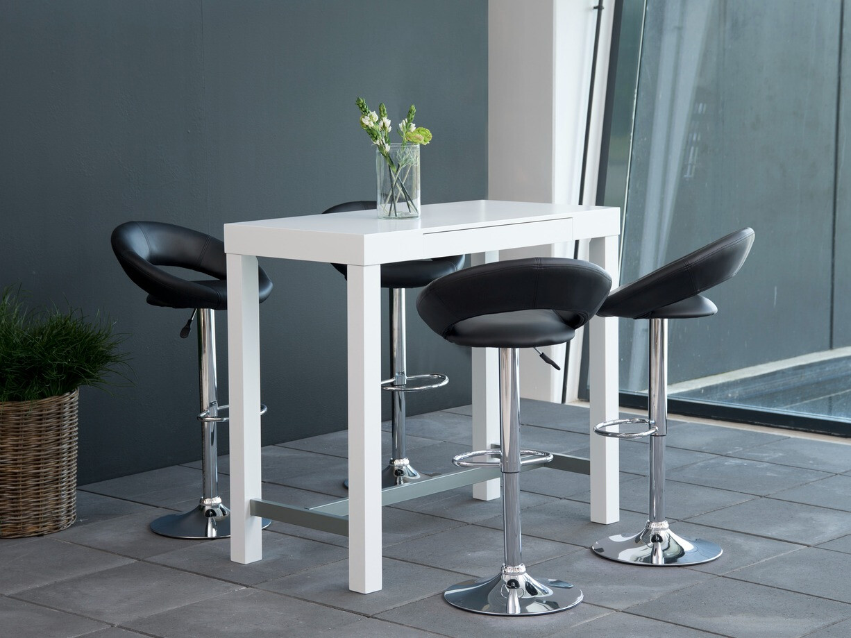 Zemais bāra krēsls Norsica 110 (Melns)