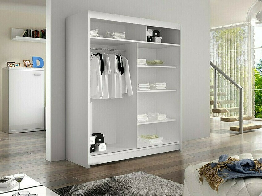 Skapis Closico 141 (Balts + Artisan ozols)