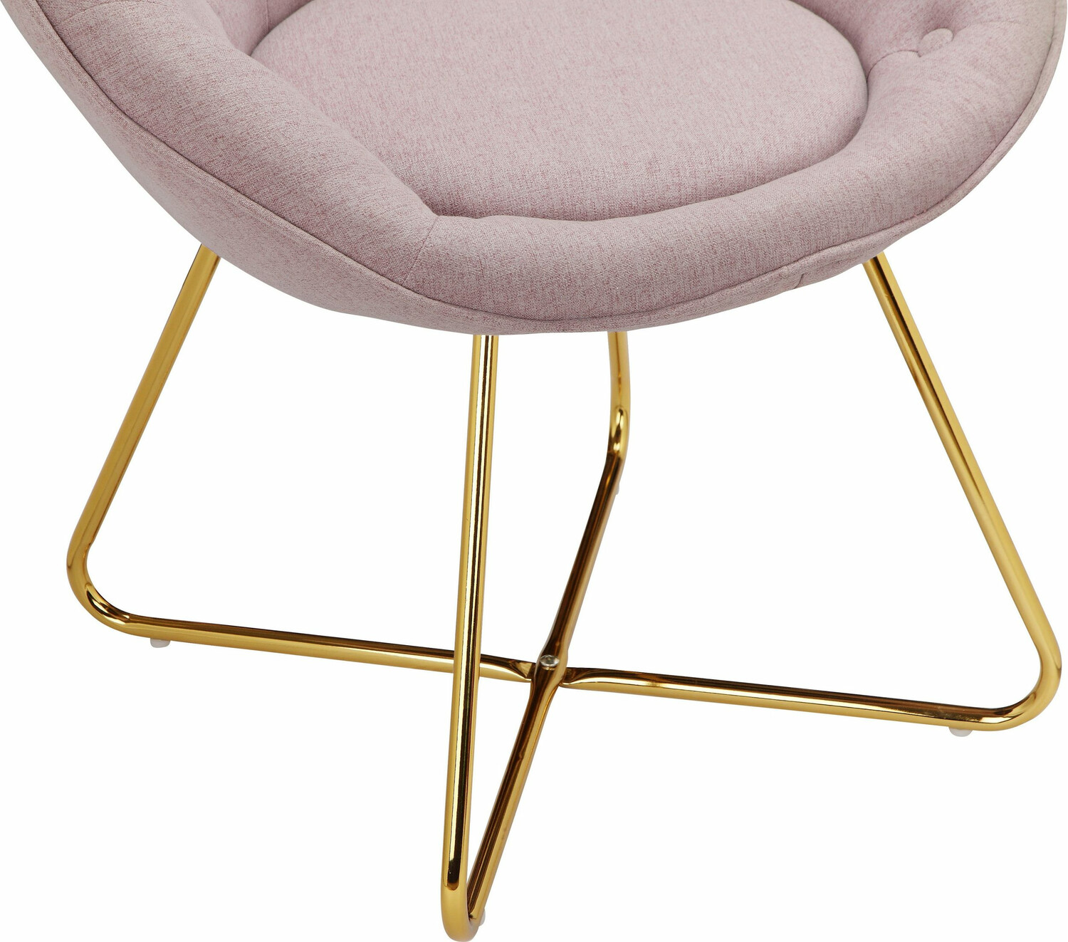 Кресло Denton 416 (Светло-розовый + Золотой)