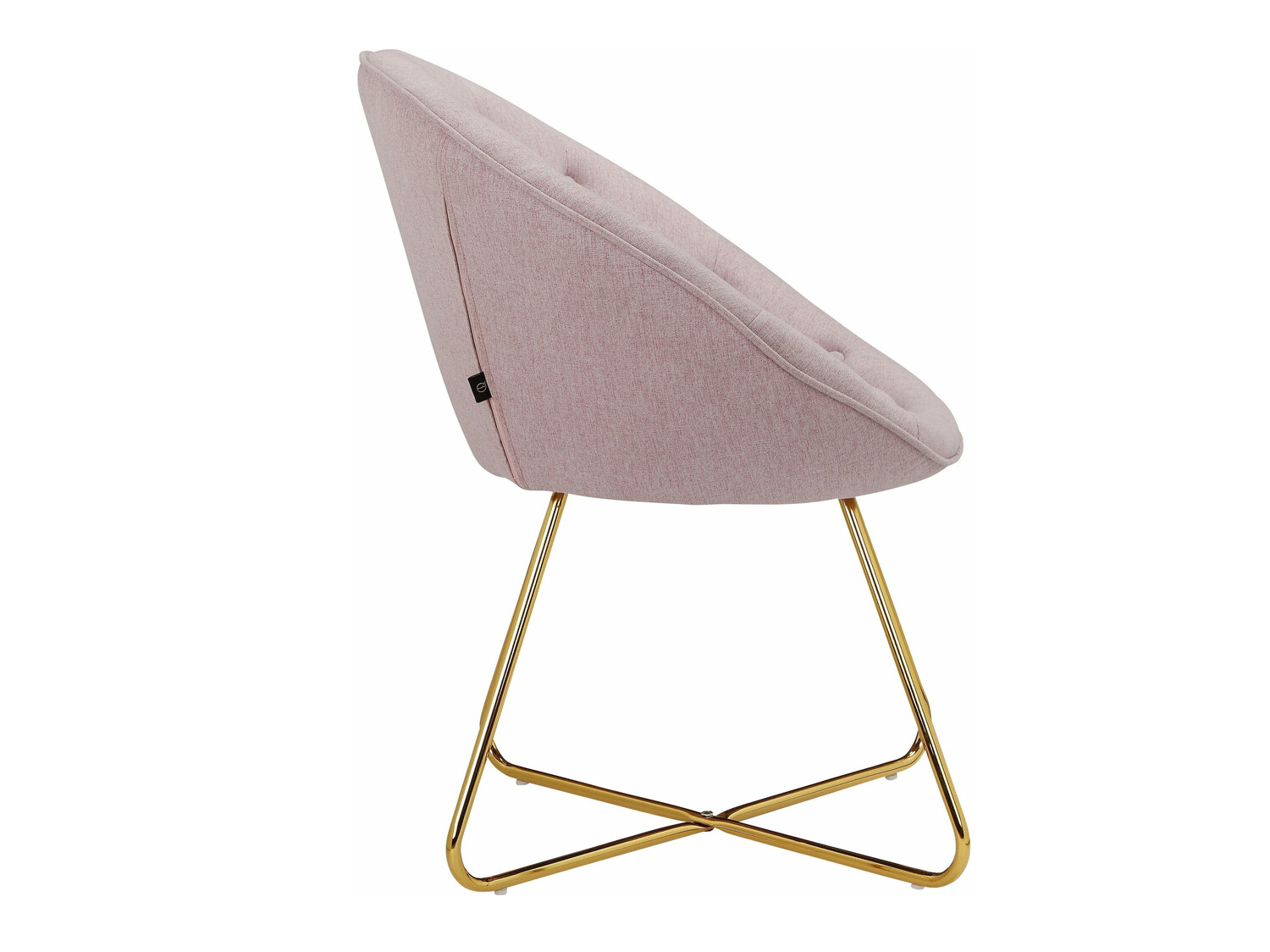 Кресло Denton 416 (Светло-розовый + Золотой)