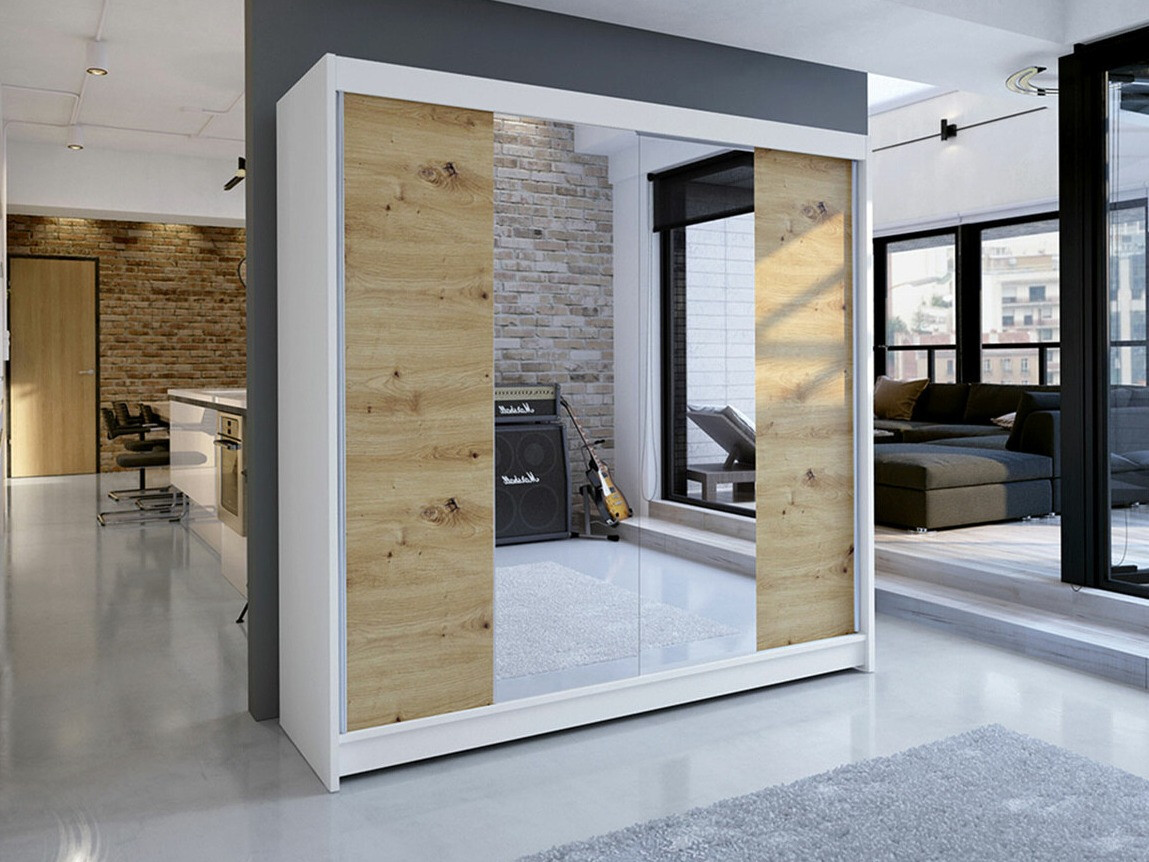 Шкаф Closico 138 (Белый + Artisan дуб)