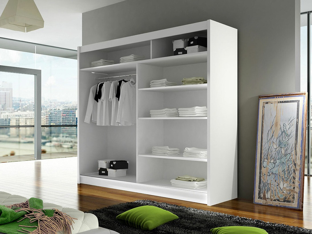 Skapis Closico 142 (Melns + Artisan ozols)