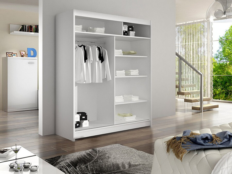 Skapis Closico 146 (Balts + Artisan ozols)